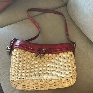 Vintage Brighton, purse, red and cream